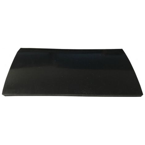 Panneau en caoutchouc B.1.4m L.10m épaisseur.3mm noir EPDM/SBR avec insert de tissu ITES (Par 14)