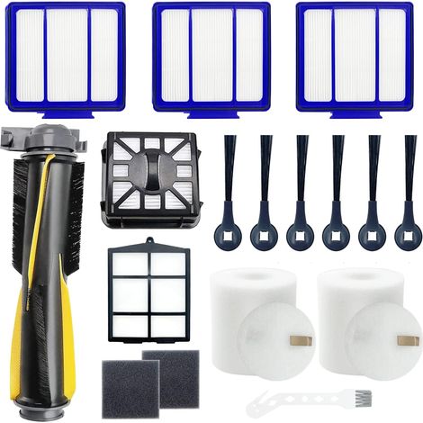 Kit d'accessoires 16 pièces pour aspirateur robot Shark IQ RV1001AE RV1000 RV1001 AV970 AV993 RV912S AV1002AE avec brosse principale en mousse et filtre principal (1/5)