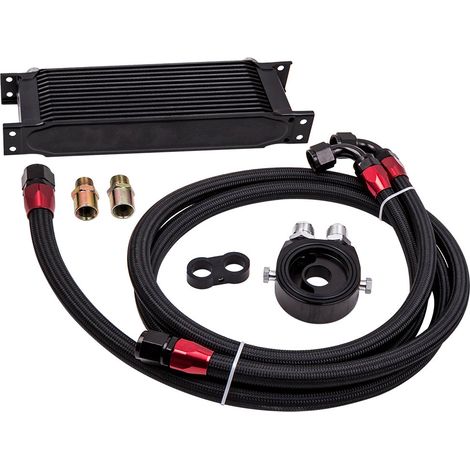 13 filas Enfriador De Aceite Para Coches Clásico Kit con Filter Adapter Oil Line (1/5)