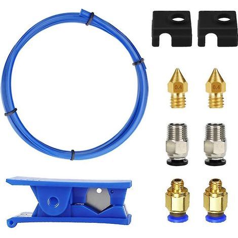 Kit de 10 buses de nettoyage pratiques pour imprimante 3D avec connecteurs pneumatiques et tubes PTFE (1/4)