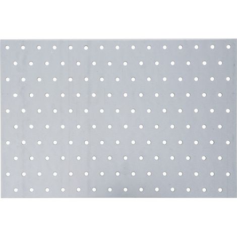 Alberts 353483 Piastra Forata, Acciaio, zincato con procedimento Sendzimir, 300 x 200 mm