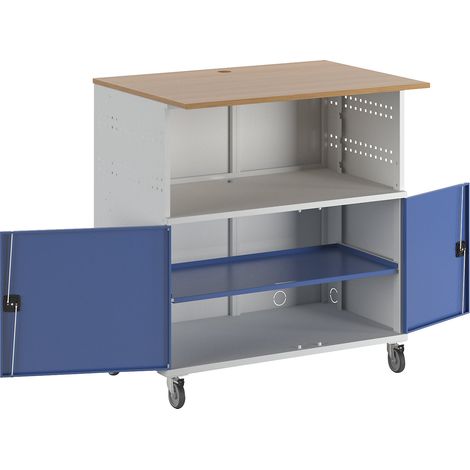 Rau Bureau informatique 1022, L1100xP790xH1180mm, mobile (1/5)