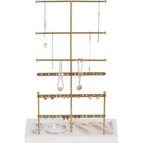 Golden 6 Tier Jewelry Display Stand (1/4)
