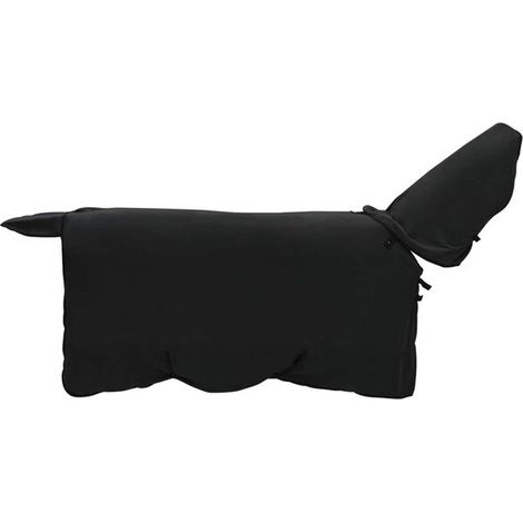 Couverture noire pour cheval, 75 cm, polyester