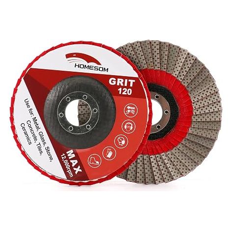 5 inch 120 Grit Grinding Wheels Flap Sanding Disc Angle Grinder Diamond Sanding Pad (1/5)