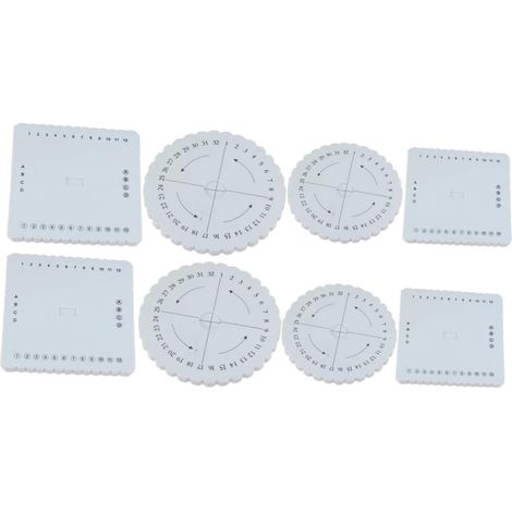 Tavola per intrecciare braccialetti fai da te, 8 e quadrata (1/5)