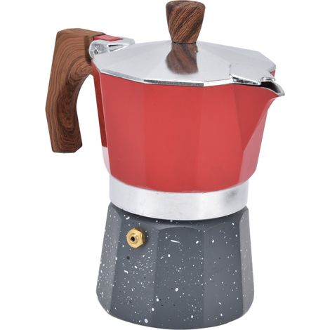 Cafetière de table octogonale à paroi épaisse, pour 6 tasses, idéale pour le camping, la maison ou le bureau. (1/5)