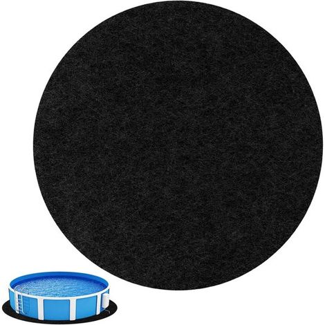 Lona protectora para el fondo de piscinas，Redonda de 4 m，resistente a los rayos UV，resistente a los desgarros y plegable (1/5)