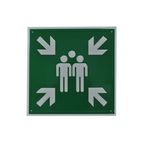 Symbole lieu de rassemblement 500 x 500 alu