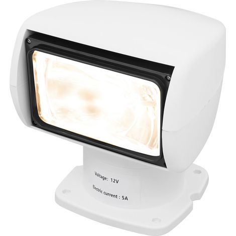 Projecteur marin avec télécommande, projecteur pour yacht de 3 000 lumens, projecteur marin 12 V 100 W, blanc (1/5)