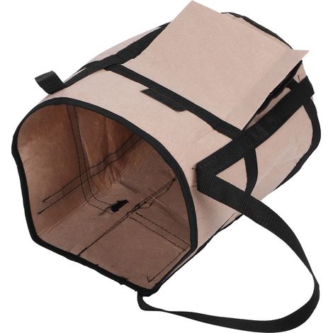 Sac de culture pour pommes de terre en feutre, bac à légumes et fruits, outil de jardinage marron avec ombrage 30x35cm 26L/7 gallons