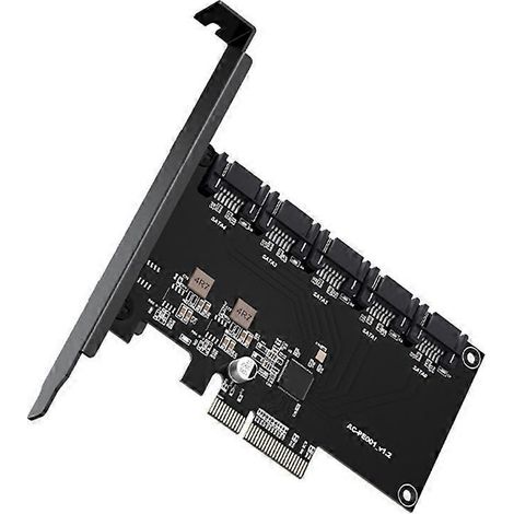 5-Port SATA III PCI-e Controller-Erweiterungskarte, 5-Port PCIE zu SATA3.0 Adapter (1/5)