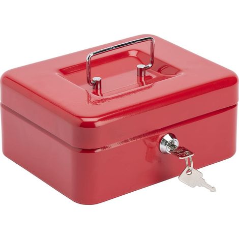 Locks 701975 Cassetta portavalori, Rosso, 8''