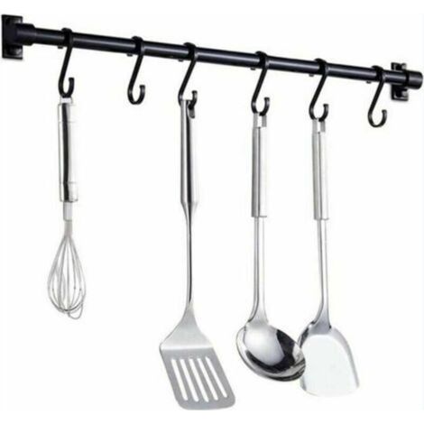 Crochet de cuisine de style européen ustensiles de cuisine suspendus barre de mise en page rack espace de poinçonnage gratuit fabricant de rack de planche à découper en aluminium 1pc (1/4)