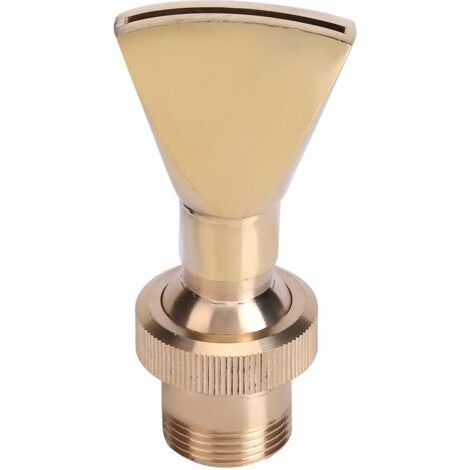 Buse de Pulverisation de Fontaine d'eau, 1/2" DN15 et 3/4" DN20 en Laiton en Forme de Ventilateur Buse de Fontaine en Laiton Tete de Pulverisation D'arroseur (1/5)