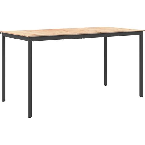 Bar Table Natural 200 x 100 x 105 cm Solid Pine Wood vidaXL