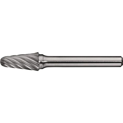 TECWERK Frässtift KEL INOX D.8mm Kopf-L.20mm Schaft-D.6mm HM Verz.Normal,fein TECWERK