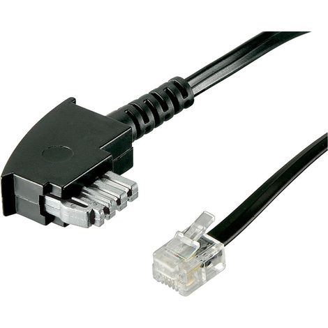 Wentronic TEL TAE-N 300-3m - Cable de red (3m, Negro)