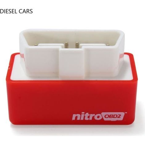 Boîte de réglage de puce - NEÜFU - NitroOBD2 - Économiseur de carburant - Rouge - Universel (1/4)