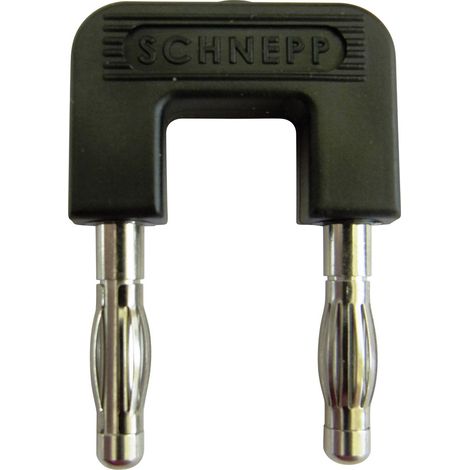Schnepp 19/4sw Kurzschlussstecker Schwarz Stift-Ø: 4 mm Stiftabstand: 19 mm 1 St.