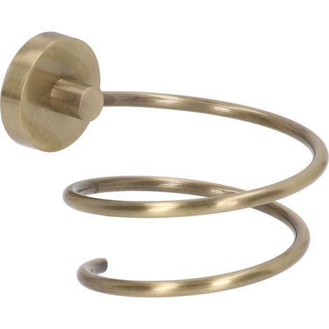 Wandmontierter Haartrocknerhalter aus Edelstahl 304, Salon-Organizer fürs Badezimmer, Antik-Finish (1/5)