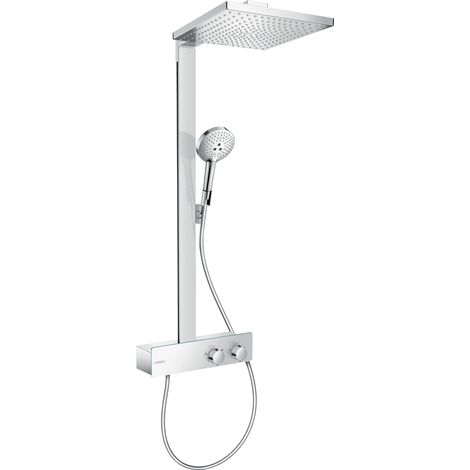 Hansgrohe – Set de douche thermostatique Showerpipe 300 – Douche de tête Raindance E 300 Air 1 jet – Thermostat ShowerTablet 350 – 27361000 (1/10)