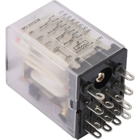 BEMM4C 14-poliges 5A Mini-Leistungszwischenrelais, elektromagnetisches Relais (24VAC) (1/5)