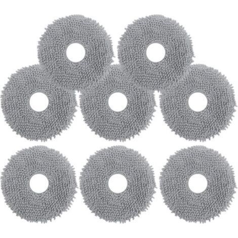 Lot de 8 Serpillères pour Roborock Q Revo/Qrevo Pro/Qrevo S/Qrevo MaxV/Qrevo Plus,Lingettes de Rechange en Microfibre Douces,Lava (1/5)
