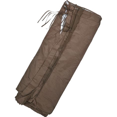 Voile d'ombrage en tissu Oxford imperméable, protection UV pour terrasse et jardin, toile de store extérieur pour mobilier de jardin, couleur café. (1/5)