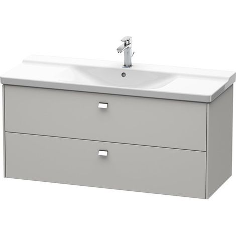 BRIOSO Mobile lavabo Griffe cromato 561x1220x479mm cemento