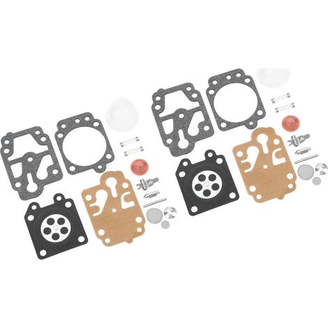 Kit de réparation de carburateur, 2 jeux de diaphragme et de joint de carburateur, fer, caoutchouc, papier, pour tronçonneuse Walbro 40 5 (1/5)