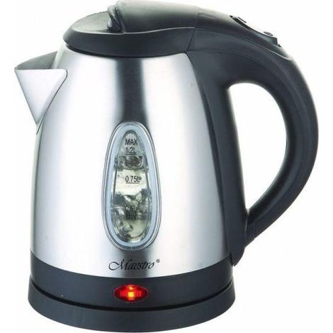 Maestro MR-046 Bouilloire électrique grise 1,2L 2000W