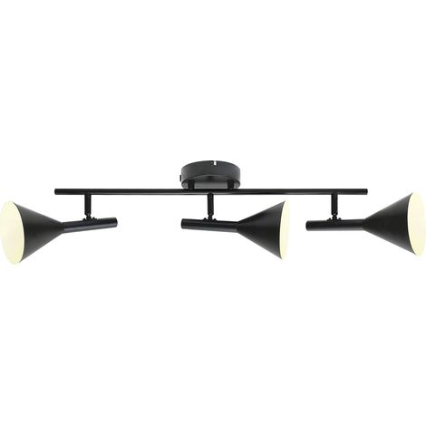 Plafonnier Kelvis 3-Spot Métal Noir ,  H. 25 - IP20 - GU10 /  Nordlux Intérieur
