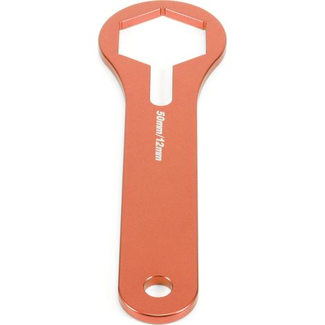 Clé à bouchon de fourche de 50 mm, adaptée aux modèles 125, 150, 250, 350, 450, 550 SX, XCWP et autres, un outil pour les systèmes de suspension d'amortisseurs de moto. (1/5)