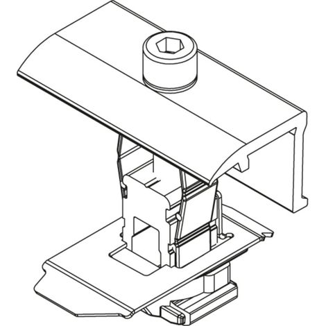 K2 Endklemme 25-40 mm Schwarz eloxiert