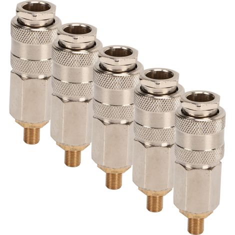 Set mit 5 3-in-1-Adaptern für Reifenfüller, universeller Schnellanschluss, verwandelt Ihren Luftkompressor in ein Druckluftwerkzeug. (1/5)