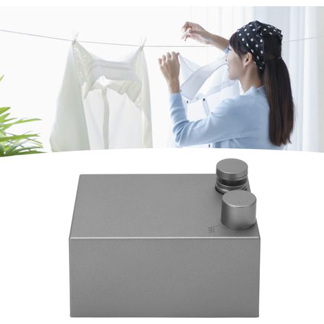 Étendoir à linge rétractable en acier inoxydable 304 pour cuisine et salle de bain (porte-vêtements invisible) (1/5)