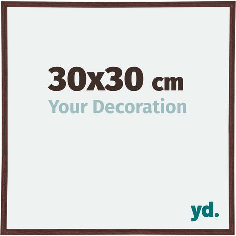 yd. - Cadre photo 30x30 - Brun - Plastique - Annecy