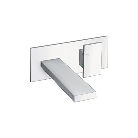 Lavabo Mural Tabula Avec Plaque Saillie 18 Cm Chrome Robinetterie TABULA - CRISTINA ONDYNA TA25651 (1/2)