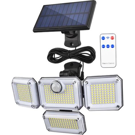 Wasserdichte Solar-Außenwandleuchte, kabellose Solarlampe, geeignet für Gärten und Terrassen. (1/2)