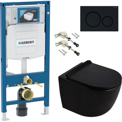 Duofix WC-Set Vorwandelement + Wand-WC spülrandlos Ceramia PixL mit SoftClose-Sitz + Platte (GEDCEPXBMT08-IN)