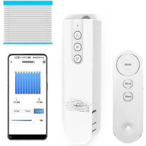 Moteur de store enrouleur intelligent avec commande Bluetooth automatique et système de fermeture automatique. (1/5)
