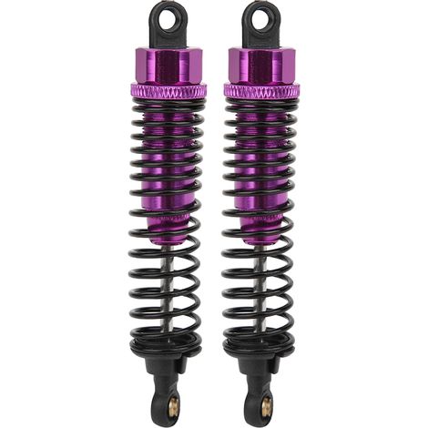2 pièces Amortisseurs 98mm Violet pour Modèles RC HSP 1/10 94106 94107 94166 94170 94118 94177 (1/5)