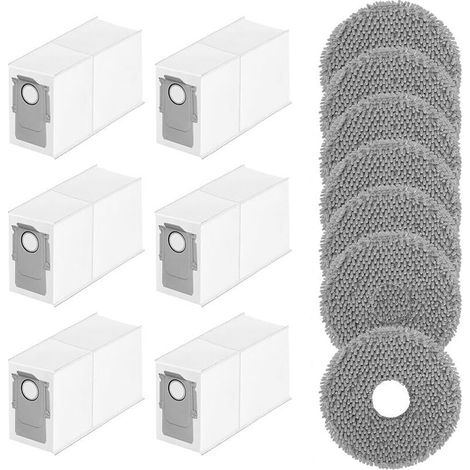 Accessoires de Remplacement Compatible avec Roborock Qrevo Curve/Qrevo S/Qrevo Pro/Qrevo MaxV/P20 Pro,Sac poussire de Rechange Chiffon Compatible Aspirateur Robot Accessoires Pices de rechange (1/5)