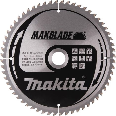 Lama Sega Circolare T.C.T. 260x30mm 60T Legno (1/4)