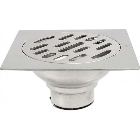 Couvercle de siphon de sol carré en acier inoxydable épais anti-odeurs pour salle de bain d'hôtel et douche 100 (1/5)
