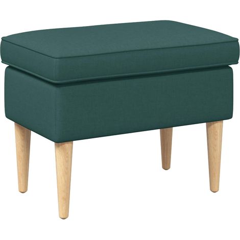 Hocker Dunkelgrün 55 x 35 x 41 cm Polyester vidaXL
