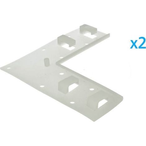 2 PZ Clip Fissaggio Curva 4 Posizioni Passo 14x7mm per Bobina Striscia LED Angolo Parete
