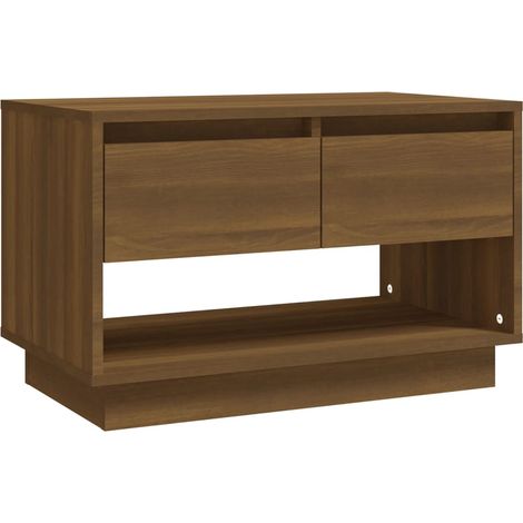 Meuble TV, Étagère TV, Meuble de Salon, Chêne marron 70x41x44 cm Aggloméré OIB6335E (1/5)