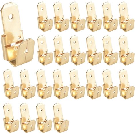 Connecteur à insertion arrière en 25 pièces, adaptateur en T, connecteur rapide en laiton mâle-femelle (1/5)